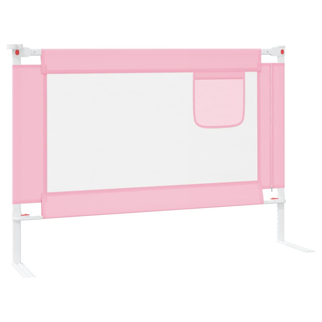 Bedhekje peuter 90x25 cm stof roze