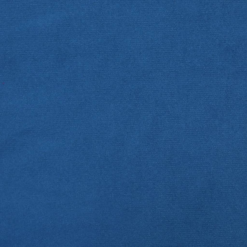 Schommelstoel fluweel blauw