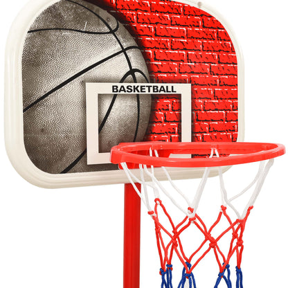 Basketbalset draagbaar verstelbaar 138,5-166 cm