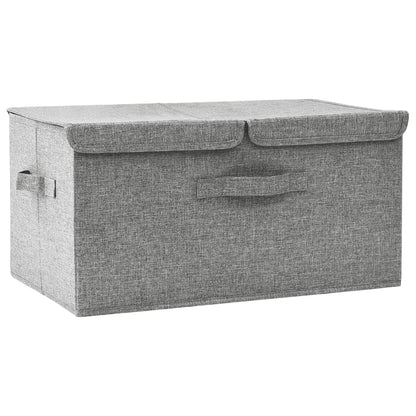 Opbergbox 50x30x25 cm stof grijs