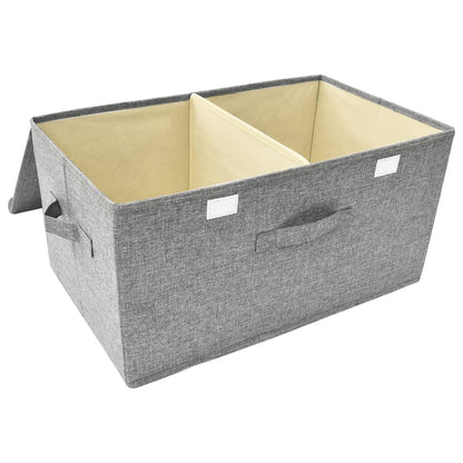 Opbergbox 50x30x25 cm stof grijs