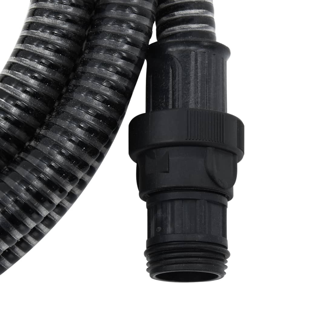 Zuigslang met PVC koppelingen 1,1'' 10 m PVC zwart