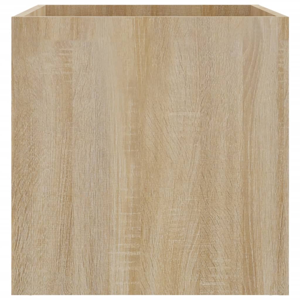 Plantenbak 40x40x40 cm bewerkt hout sonoma eiken