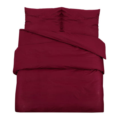 Dekbedovertrekset lichtgewicht 240x220 cm microvezel bordeaux