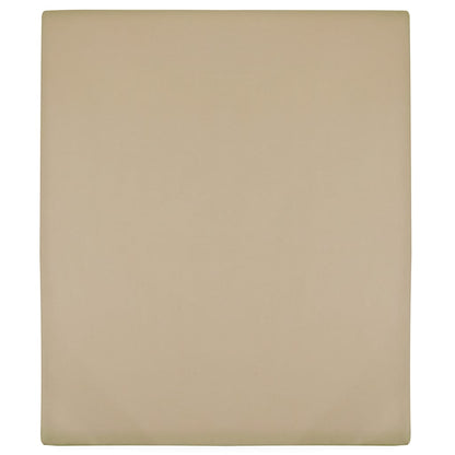 Hoeslaken jersey 90x200 cm katoen taupe