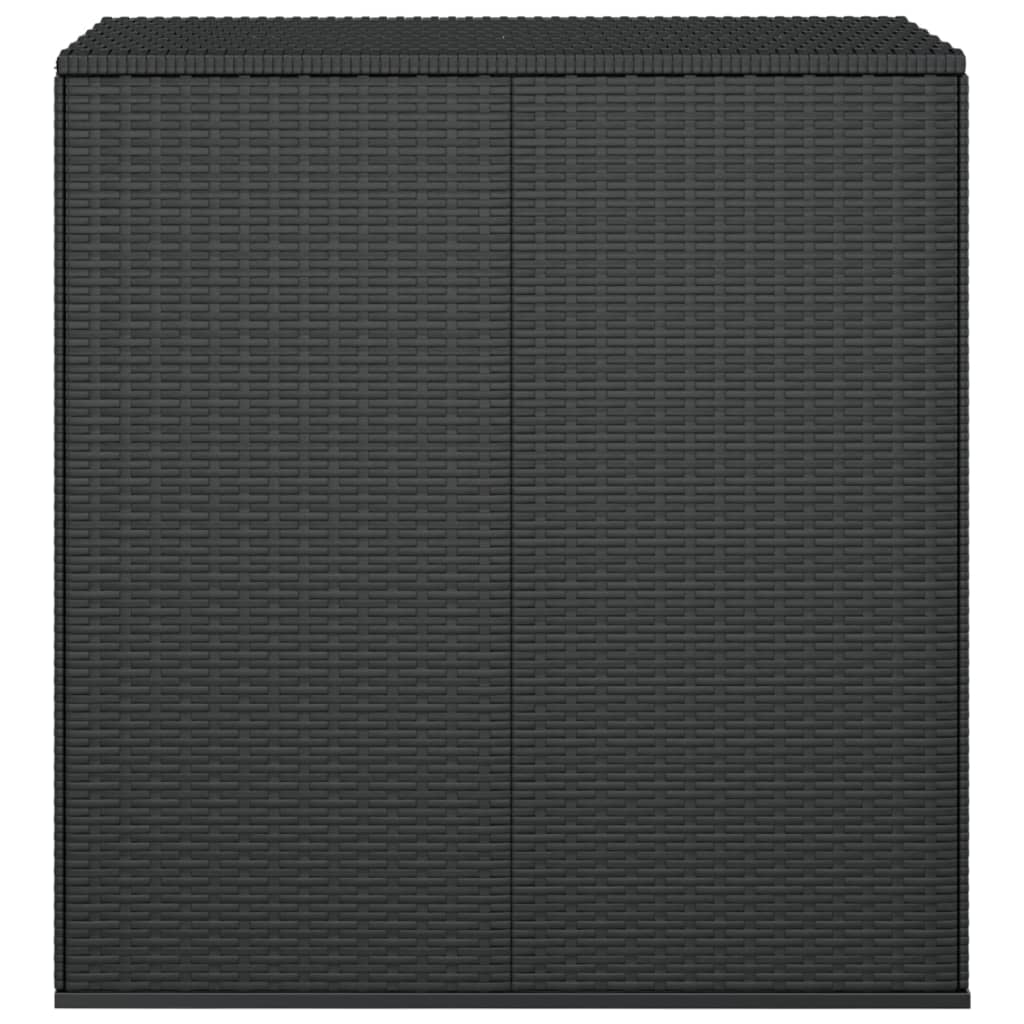 Tuinbox 100x49x103,5 cm polyetheen rattan zwart