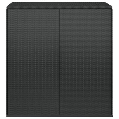 Tuinbox 100x49x103,5 cm polyetheen rattan zwart