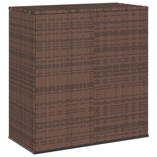 Tuinbox 100x49x103,5 cm polyetheen rattan bruin