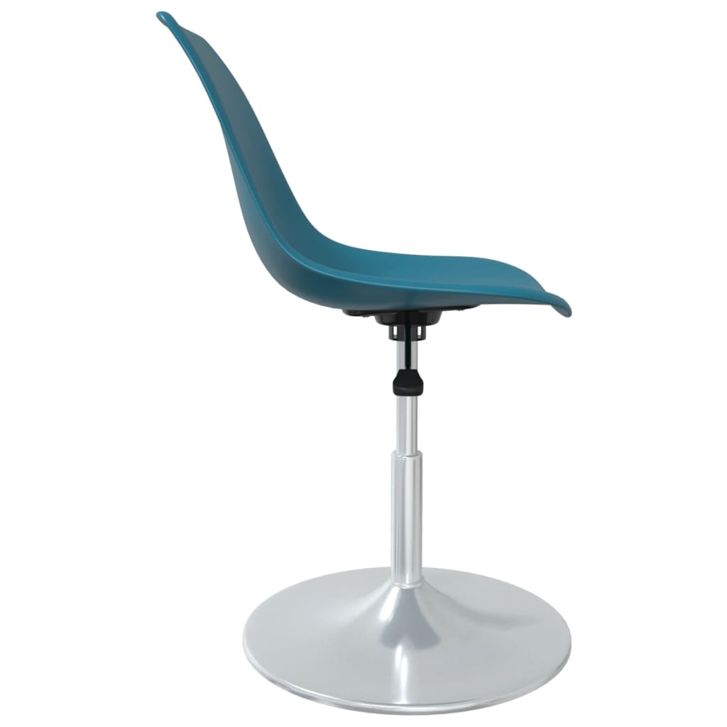 Eetkamerstoelen draaibaar 4 st PP turquoise