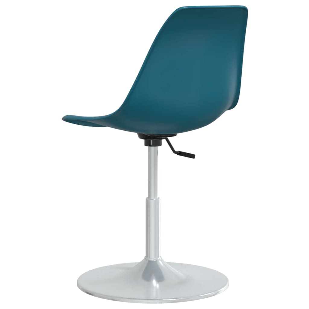 Eetkamerstoelen draaibaar 4 st PP turquoise