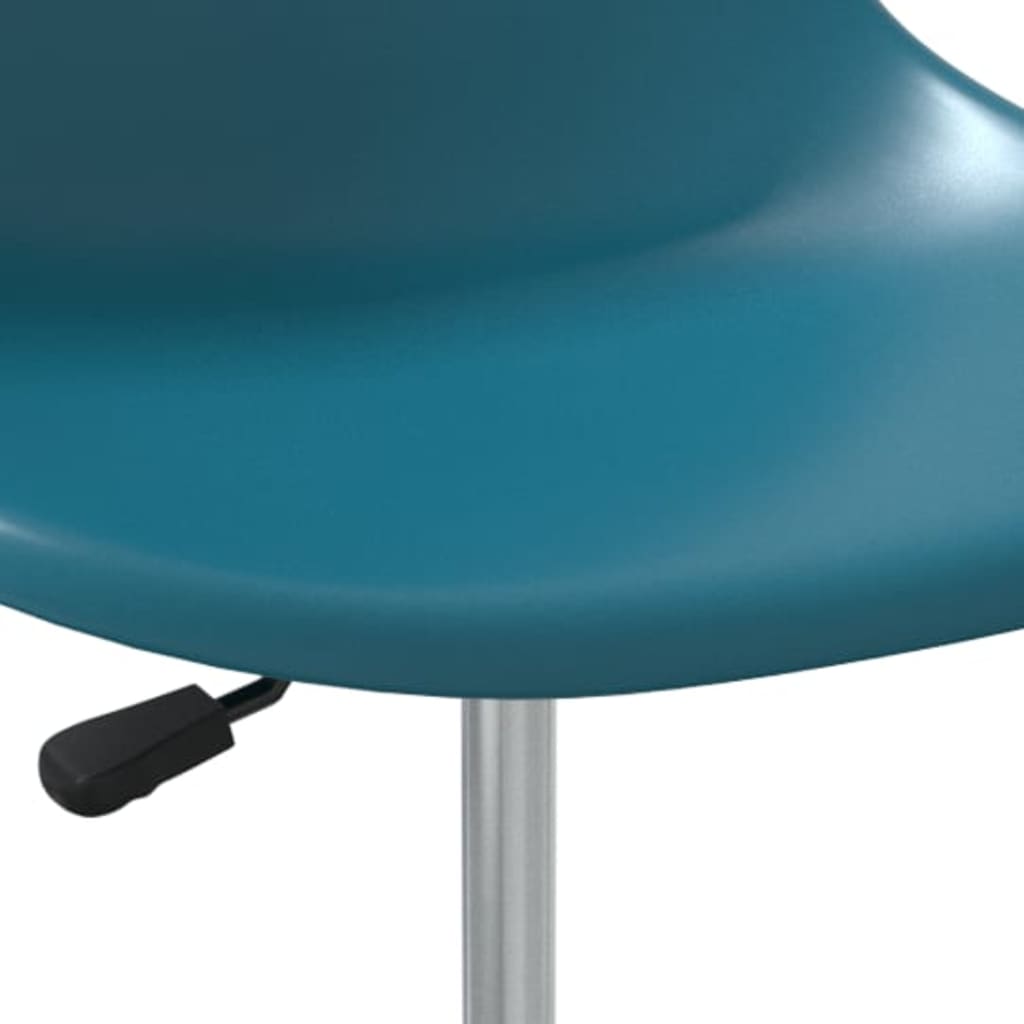 Eetkamerstoelen draaibaar 4 st PP turquoise