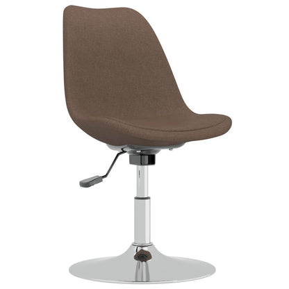 Eetkamerstoelen 4 st draaibaar stof taupe