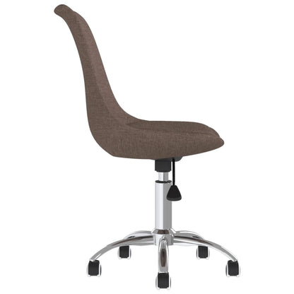 Eetkamerstoelen draaibaar 2 st stof taupe