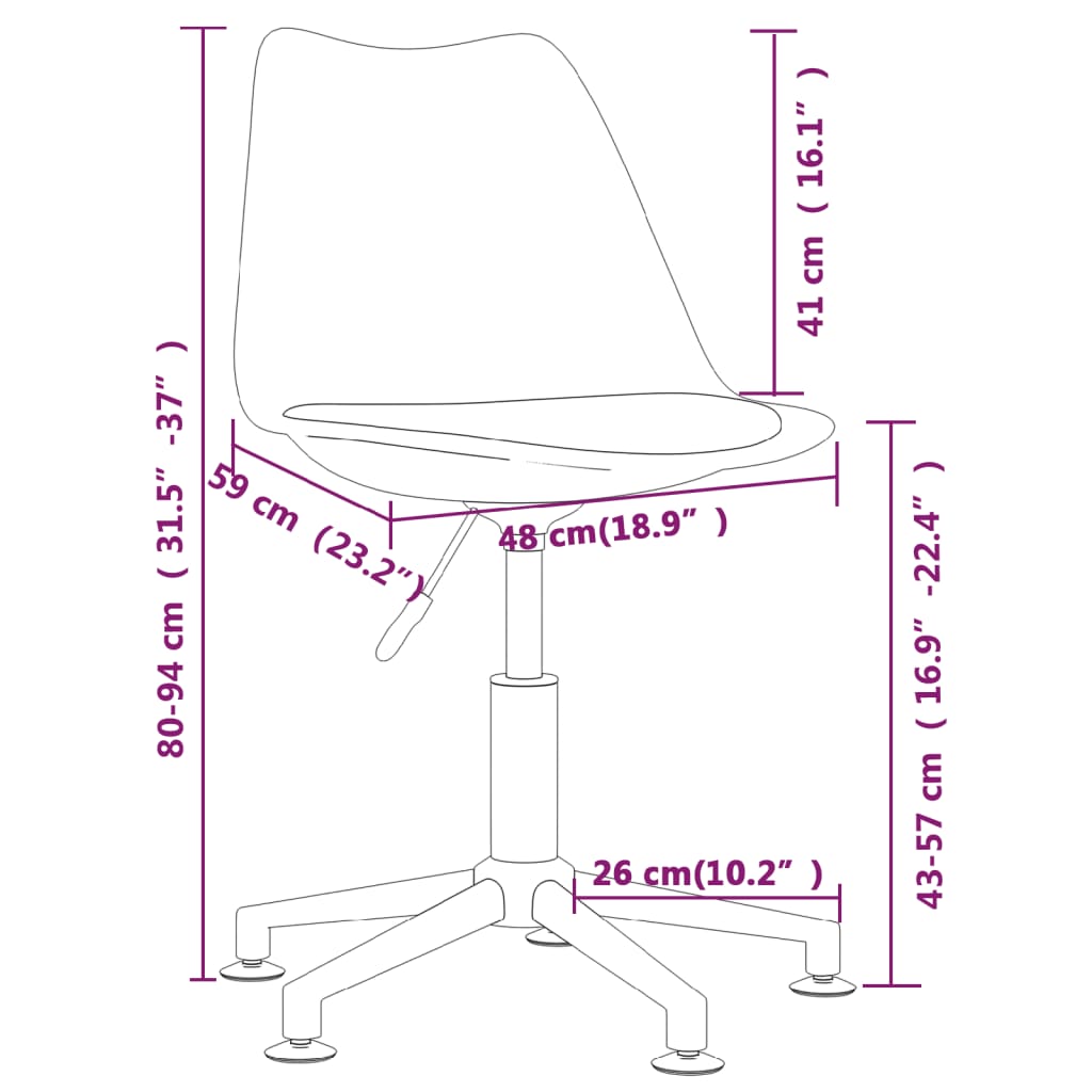 Eetkamerstoelen draaibaar 6 st stof blauw