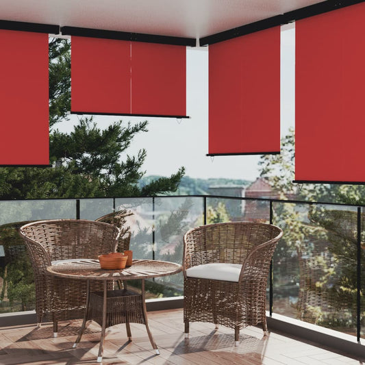 Balkonscherm 165x250 cm rood