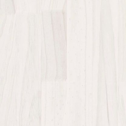 vidaXL Plantenbak 40x40x40 cm massief grenenhout wit