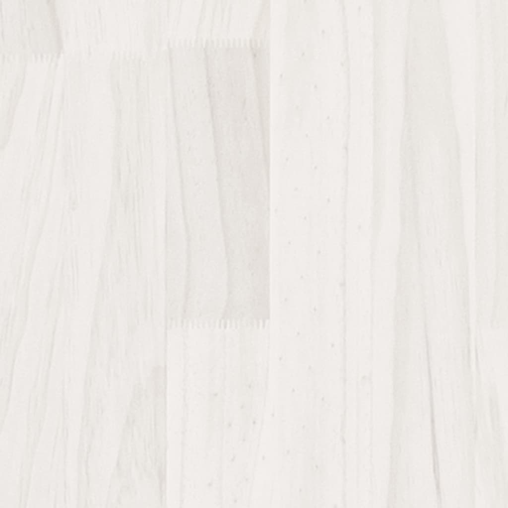 vidaXL Plantenbak 50x50x70 cm massief grenenhout wit