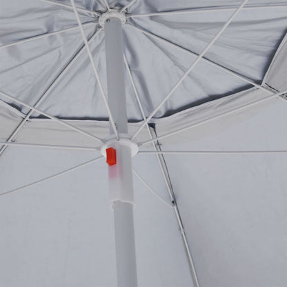 Strandparasol met zijwanden 215 cm antracietkleurig