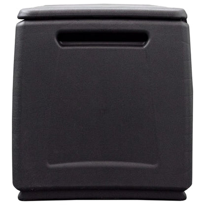 Tuinbox 330 L 138x53x57 cm donkergrijs en zwart