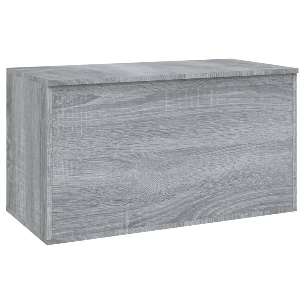 Opbergkist 84x42x46 cm bewerkt hout grijs sonoma eikenkleurig