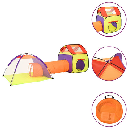 Kinderspeeltent met 250 ballen 338x123x111 cm meerkleurig