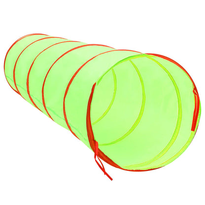 Kinderspeeltunnel met 250 ballen 175 cm polyester groen