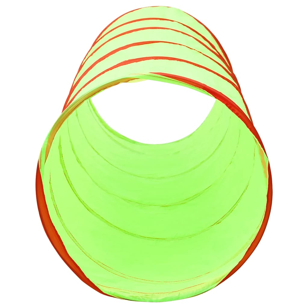 Kinderspeeltunnel met 250 ballen 175 cm polyester groen