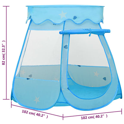 Kinderspeeltent 102x102x82 cm blauw