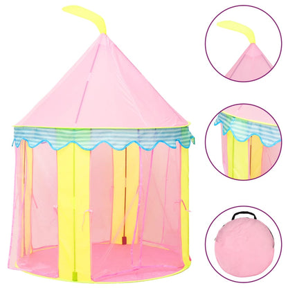 Kinderspeeltent 100x100x127 cm roze