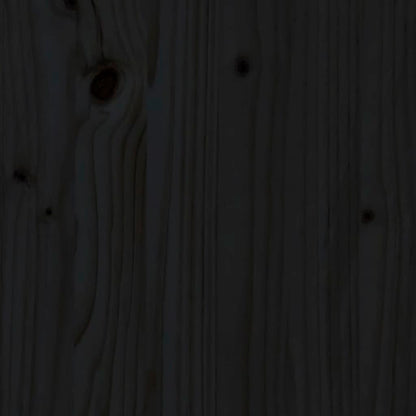 Plantenbakken 2 st 40x40x52,5 cm massief grenenhout zwart