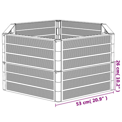 Plantenbak PP antracietkleurig