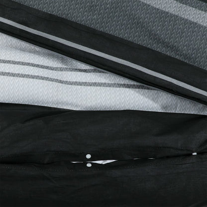 Dekbedovertrekset 155x220 cm katoen zwart en wit