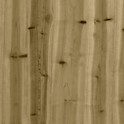 vidaXL Plantenbak met hekontwerp 30x30x30 cm geïmpregneerd grenenhout