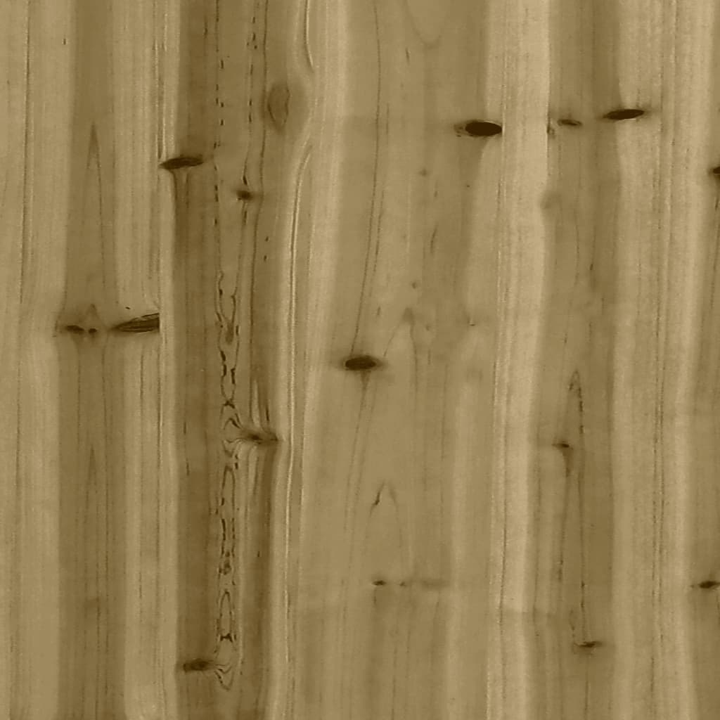vidaXL Plantenbak met hekontwerp 50x50x50 cm geïmpregneerd grenenhout