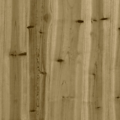 vidaXL Plantenbak met hekontwerp 60x60x60 cm geïmpregneerd grenenhout