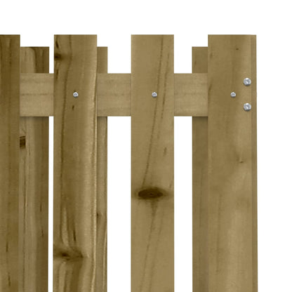 vidaXL Plantenbak met hekontwerp 70x70x70 cm geïmpregneerd grenenhout