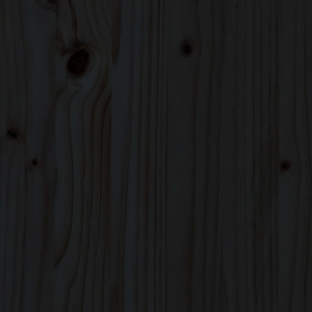 Plantenbak verhoogd hekontwerp 100x30x30 cm grenenhout zwart