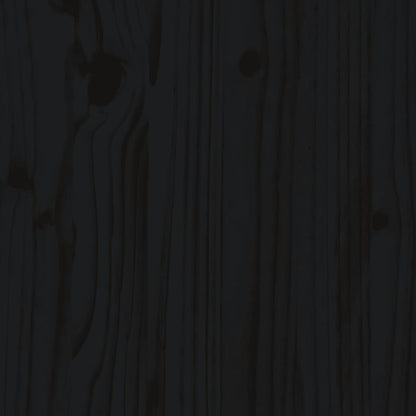 Plantenbak verhoogd hekontwerp 100x50x70 cm grenenhout zwart
