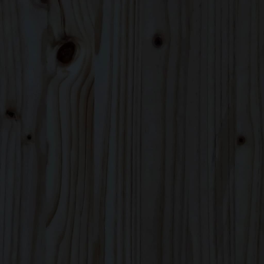Plantenbak verhoogd hekontwerp 200x50x50 cm grenenhout zwart