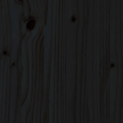 Plantenbak verhoogd hekontwerp 200x50x50 cm grenenhout zwart