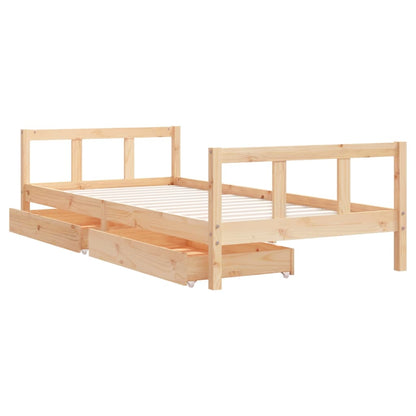 Kinderbedframe 90x200 cm massief grenenhout