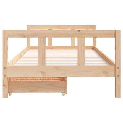 Kinderbedframe 90x200 cm massief grenenhout