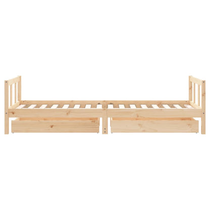 Kinderbedframe 90x200 cm massief grenenhout