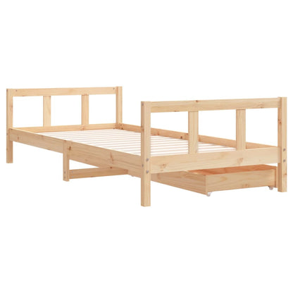 Kinderbedframe 90x200 cm massief grenenhout