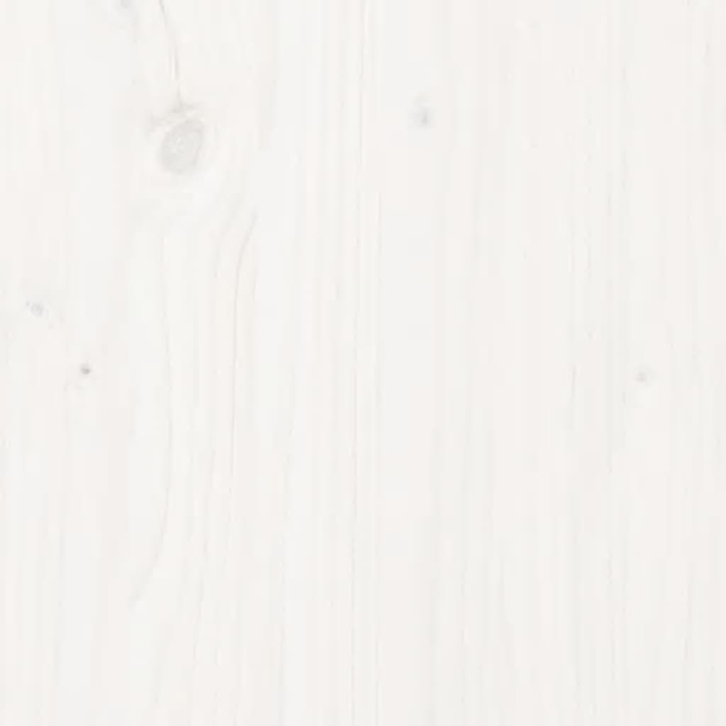 Kinderbedframe met lades 70x140 cm massief grenenhout wit