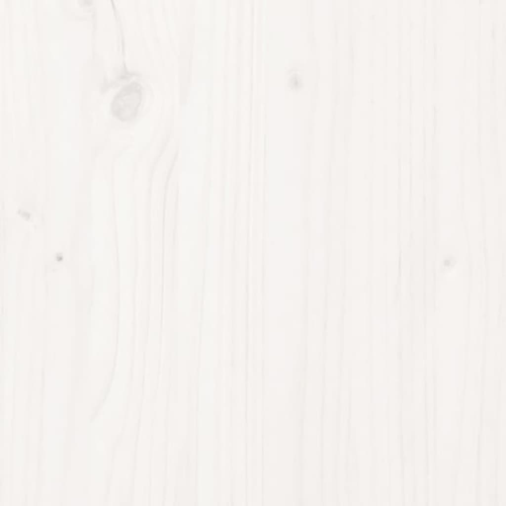 Kinderbedframe 70x140 cm massief grenenhout wit