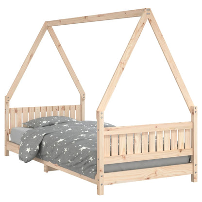 Kinderbedframe 90x200 cm massief grenenhout