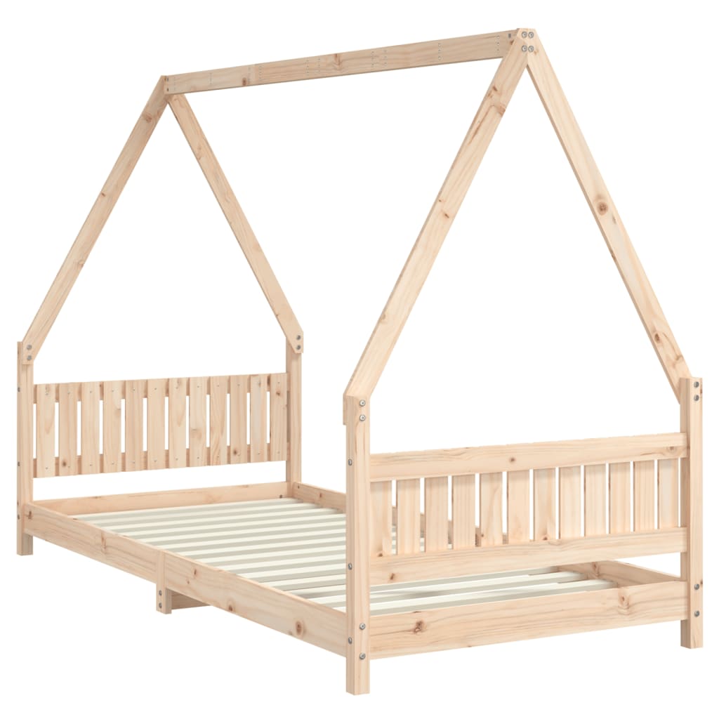 Kinderbedframe 90x200 cm massief grenenhout