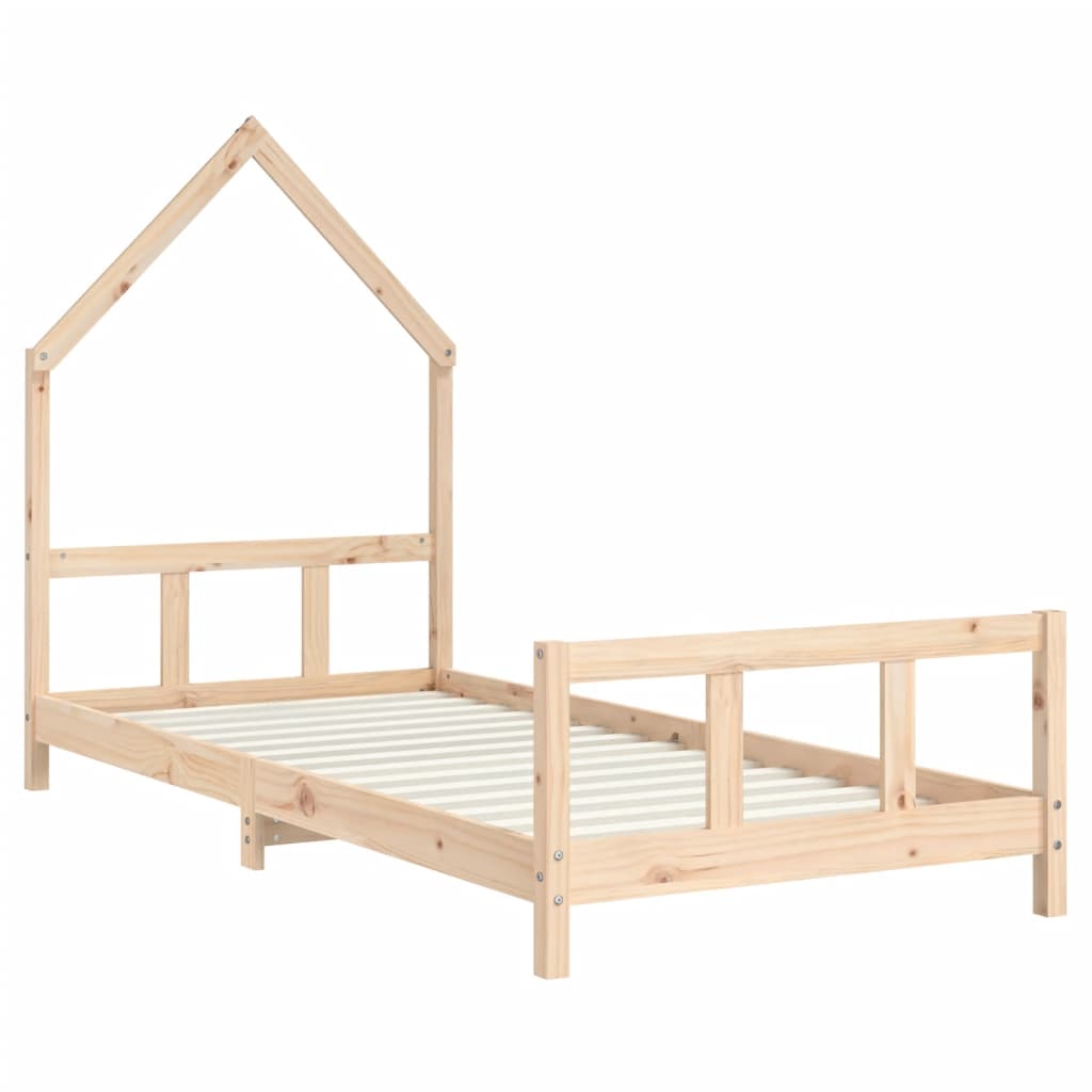 Kinderbedframe 90x200 cm massief grenenhout