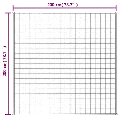 Verzwaringsdeken 200x200 cm 9 kg stof lichtcrèmekleurig